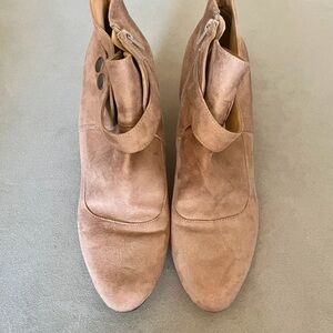 TanJay Suede Tan Ankle Boots